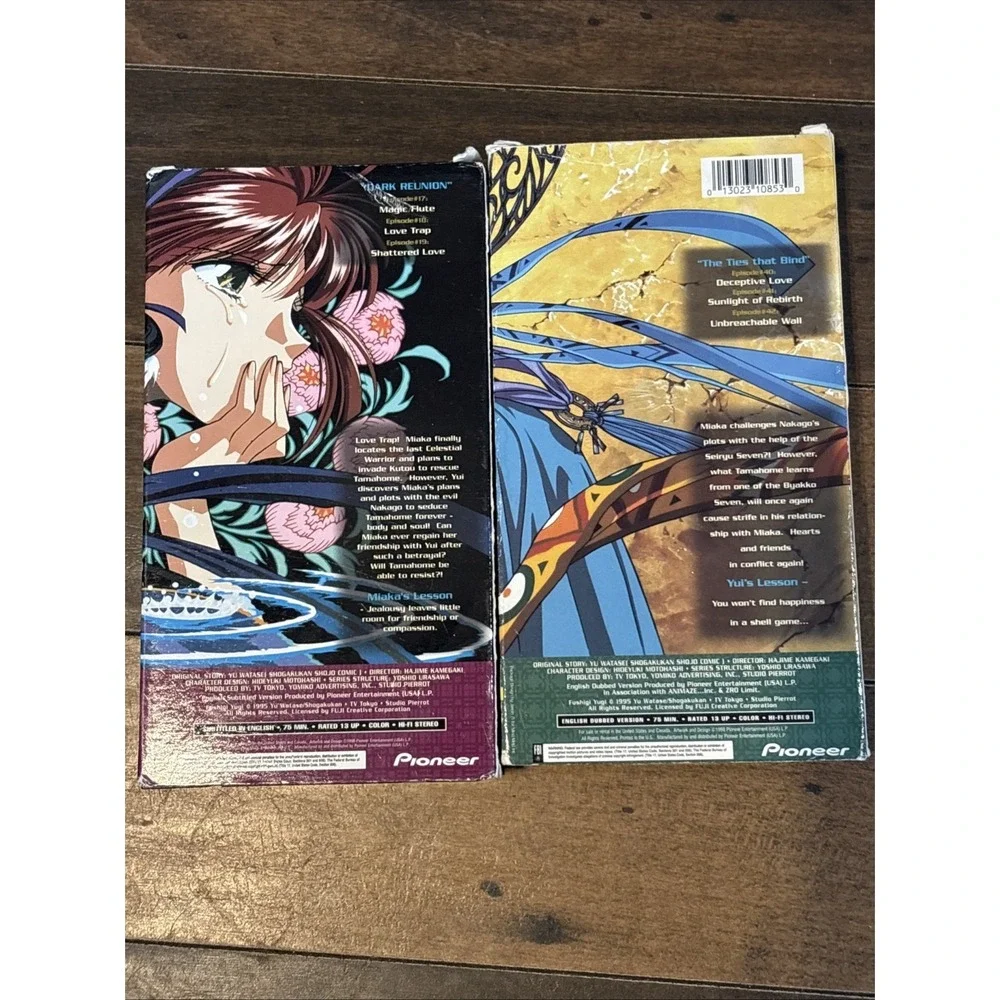 Fushigi Yûgi Dark Reunion & Mysterious Play The Ties That Bind VHS Lot Anime